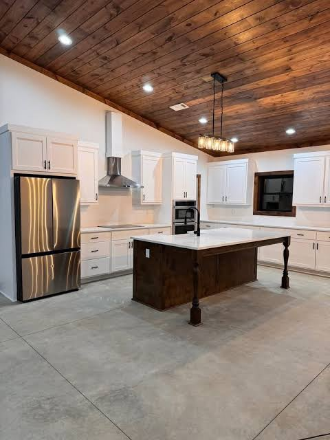 Smooth finished interior concrete floor in a kitchen by Kuphal Concrete