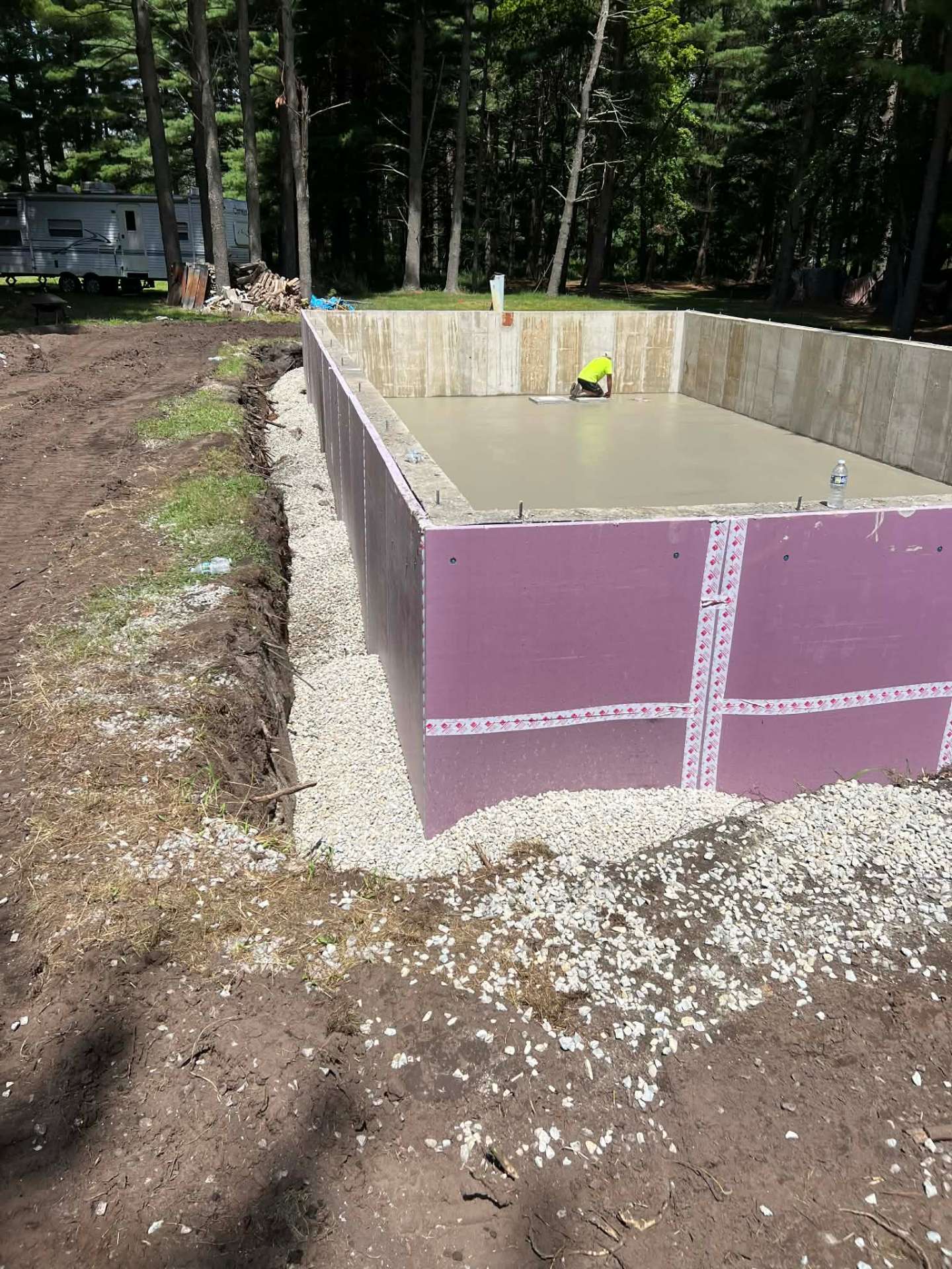 Finished residential concrete in Brandon by Kuphal Concrete