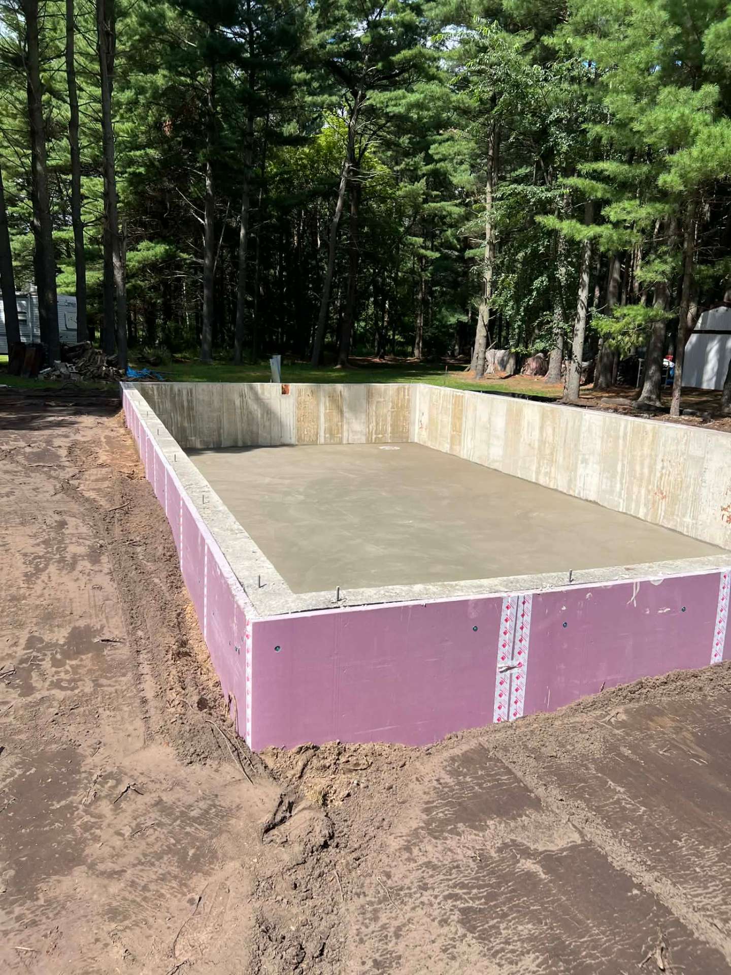 Fresh pour with clean joints in Brandon by Kuphal Concrete